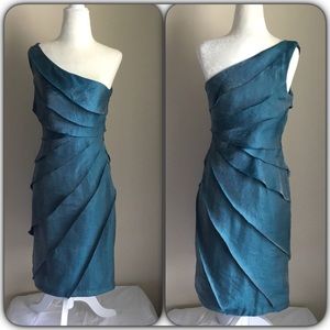 Teal One Strap Dress